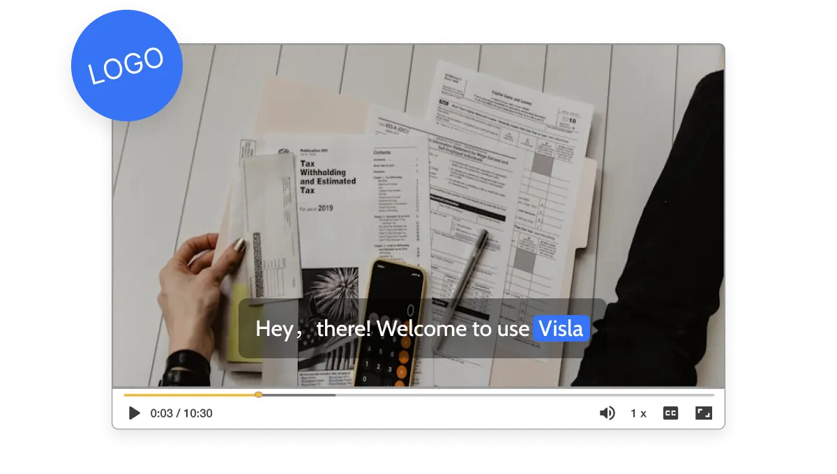 Visla personalized AI video creator showing how to add your own footage and branding with Private Stock